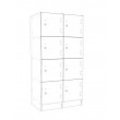 Lockers 8 Doors - bank of 4 x high & 2 x Wide